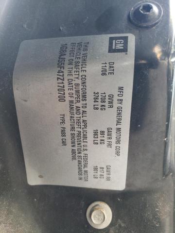 1G8AJ55F47Z170700 - 2007 SATURN ION LEVEL 2 BLACK photo 12