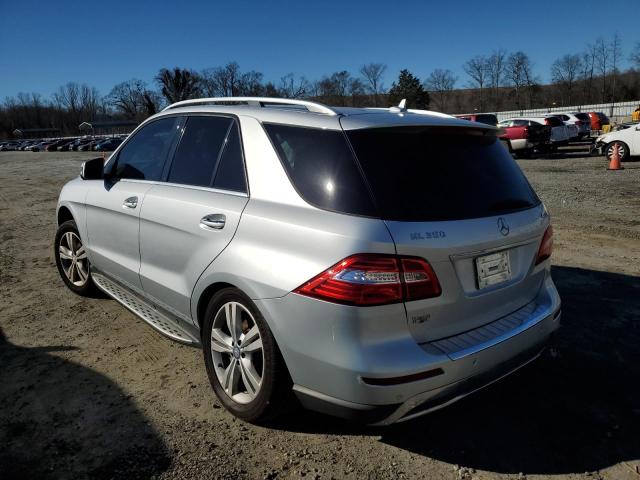 4JGDA5HB0EA409100 - 2014 MERCEDES-BENZ ML 350 4MATIC GRAY photo 2