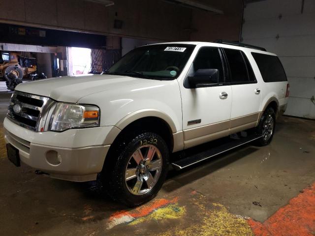 1FMFK18508LA31233 - 2008 FORD EXPEDITION EL EDDIE BAUER WHITE photo 1