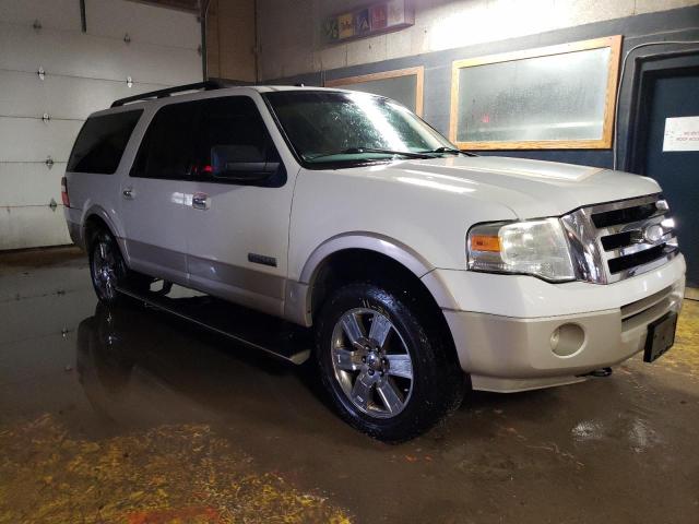 1FMFK18508LA31233 - 2008 FORD EXPEDITION EL EDDIE BAUER WHITE photo 4