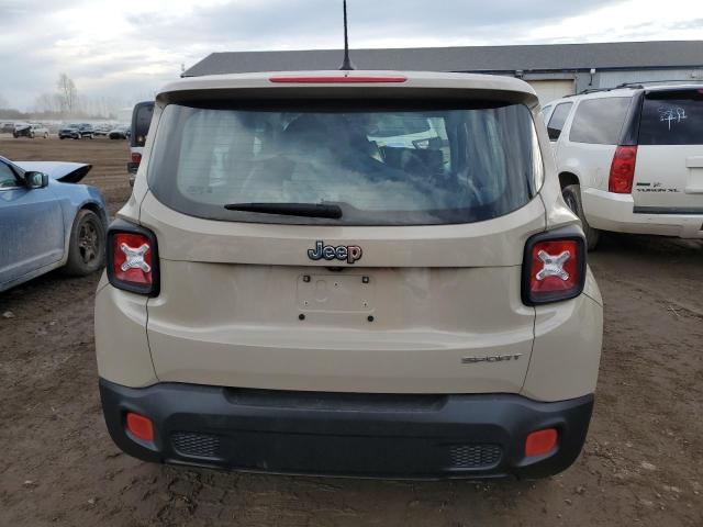 ZACCJAAT8GPD52465 - 2016 JEEP RENEGADE SPORT BEIGE photo 6