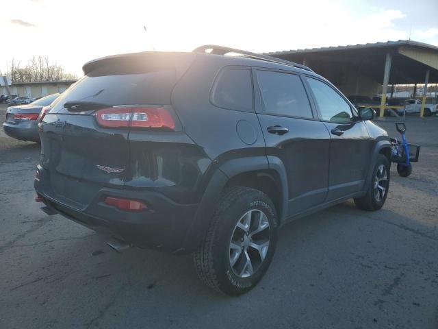 1C4PJMBSXEW180819 - 2014 JEEP CHEROKEE TRAILHAWK BLACK photo 3