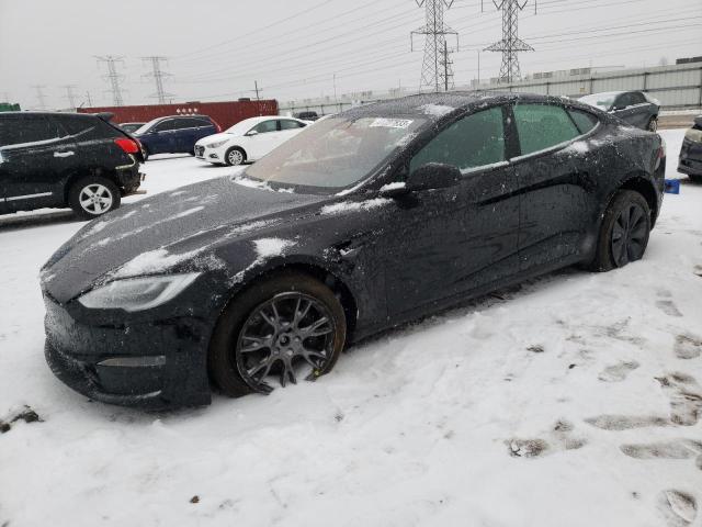 5YJSA1E53MF453617 - 2021 TESLA MODEL S Սև լուսանկար 1