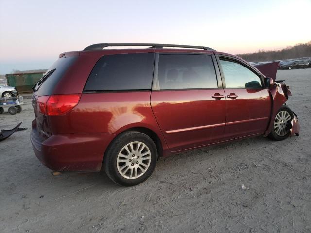 5TDZK22C78S103378 - 2008 TOYOTA SIENNA XLE MAROON photo 3