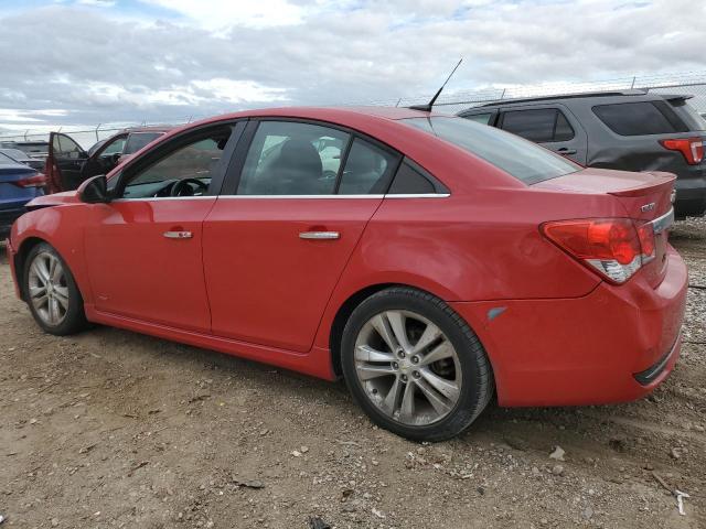 1G1PH5SCXC7329840 - 2012 CHEVROLET CRUZE LTZ RED photo 2