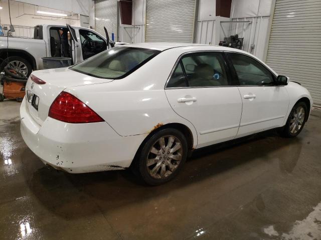 1HGCM66487A047104 - 2007 HONDA ACCORD SE WHITE photo 3