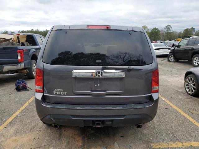 5FNYF3H53FB014990 - 2015 HONDA PILOT EXL GRAY photo 6