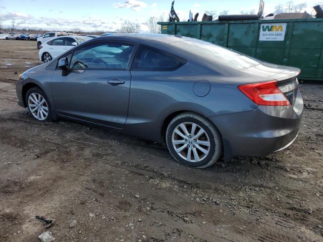 2HGFG3B18CH501992 - 2012 HONDA CIVIC EXL ნაცრისფერი ფოტო 2