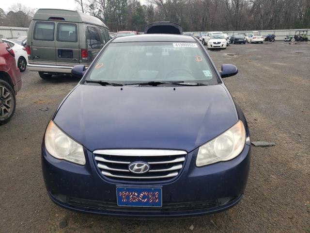 KMHDU4AD8AU837292 - 2010 HYUNDAI ELANTRA BLUE BLUE photo 5