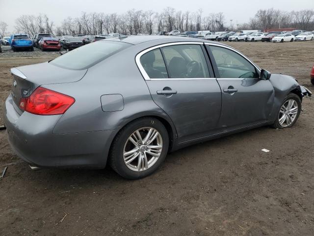 JN1CV6AP7DM722080 - 2013 INFINITI G37 BASE GRAY photo 3