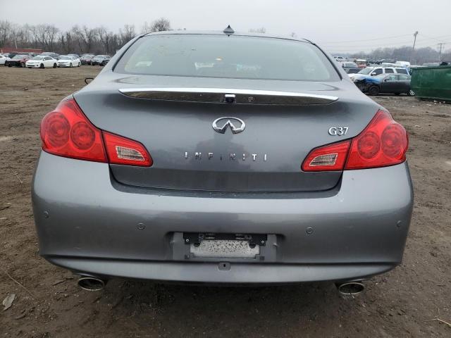 JN1CV6AP7DM722080 - 2013 INFINITI G37 BASE GRAY photo 6