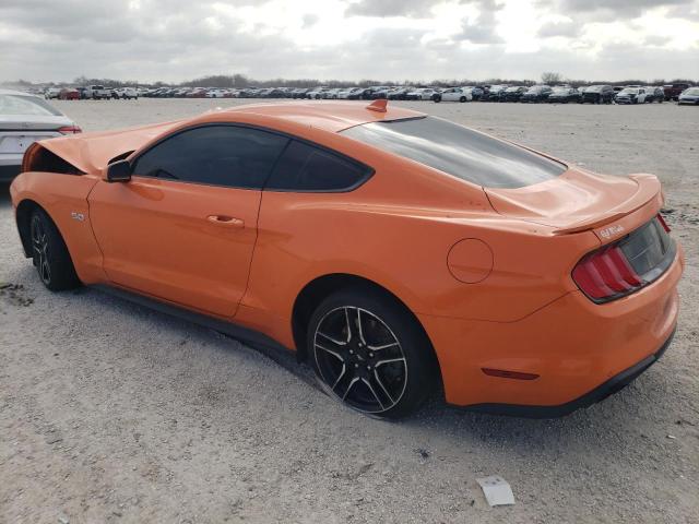 1FA6P8CF8M5157066 - 2021 FORD MUSTANG GT ORANGE photo 2