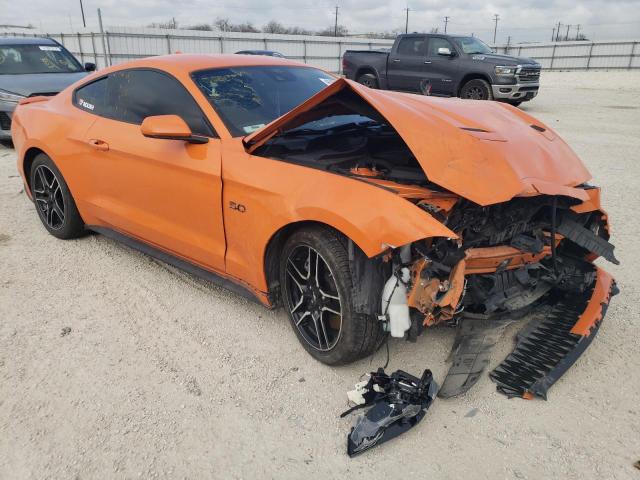 1FA6P8CF8M5157066 - 2021 FORD MUSTANG GT ORANGE photo 4