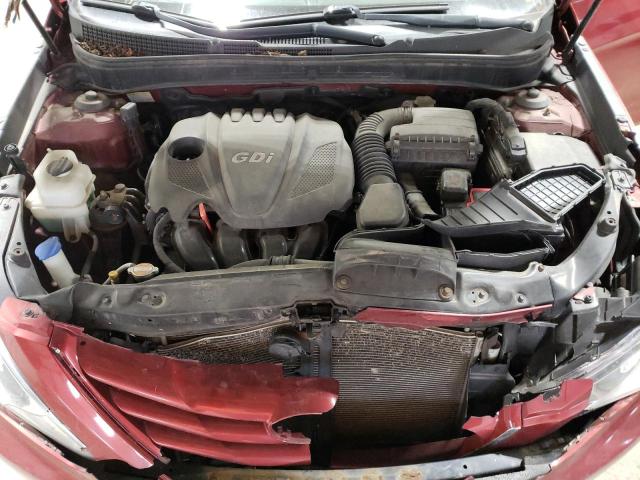 5NPEB4AC0CH424303 - 2012 HYUNDAI SONATA GLS RED photo 11