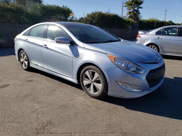 KMHEC4A46CA039000 - 2012 HYUNDAI SONATA HYBRID BLUE photo 4