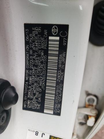 JTDKN3DU2D5657335 - 2013 TOYOTA PRIUS Ağ foto 12