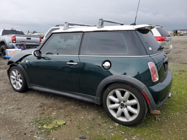 WMWRE33576TJ39158 - 2006 MINI COOPER S GREEN photo 2