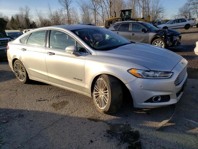 3FA6P0LU3ER112423 - 2014 FORD FUSION SE HYBRID SILVER photo 4