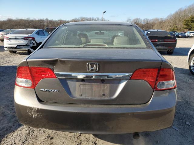 1HGFA16949L019621 - 2009 HONDA CIVIC EXL GRAY photo 6