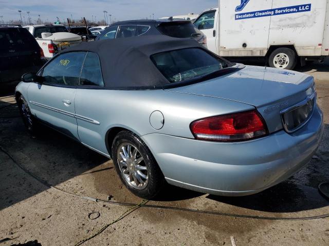 1C3EL65R12N309428 - 2002 CHRYSLER SEBRING LIMITED BLUE photo 2