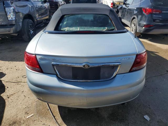 1C3EL65R12N309428 - 2002 CHRYSLER SEBRING LIMITED BLUE photo 6