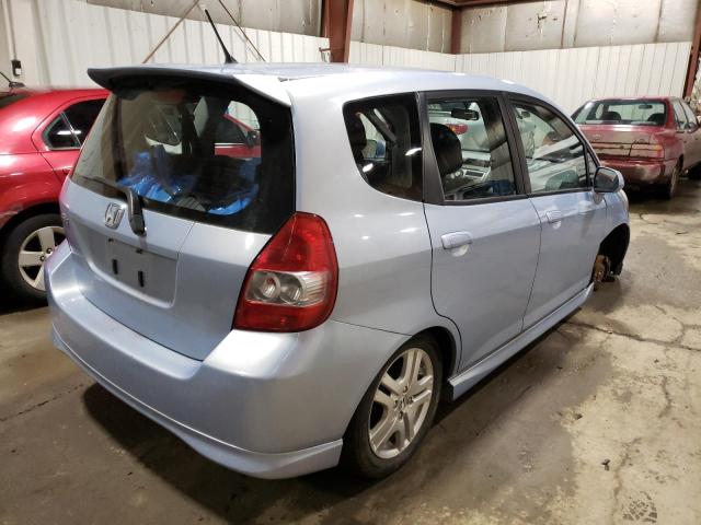 JHMGD38698S041867 - 2008 HONDA FIT SPORT BLUE photo 3