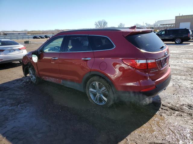 KM8SR4HF7FU126139 - 2015 HYUNDAI SANTA FE GLS RED photo 2