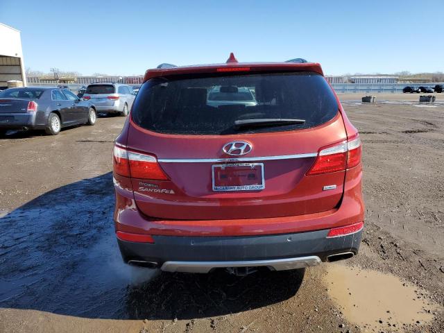 KM8SR4HF7FU126139 - 2015 HYUNDAI SANTA FE GLS RED photo 6