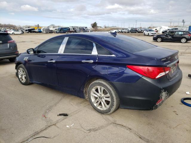 5NPEB4AC0EH945881 - 2014 HYUNDAI SONATA GLS BLUE photo 2