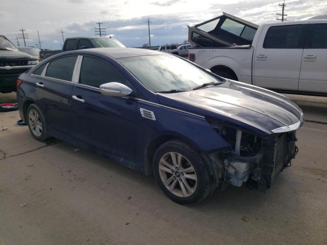 5NPEB4AC0EH945881 - 2014 HYUNDAI SONATA GLS BLUE photo 4