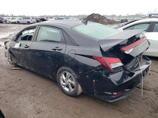 5NPLL4AG5MH032426 - 2021 HYUNDAI ELANTRA SE BLACK photo 2