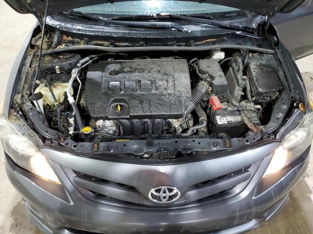 2T1BU4EE5DC035704 - 2013 TOYOTA COROLLA BASE GRAY photo 11