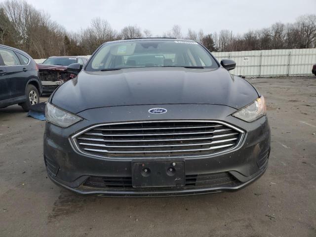 3FA6P0LU7KR156792 - 2019 FORD FUSION SE GRAY photo 5