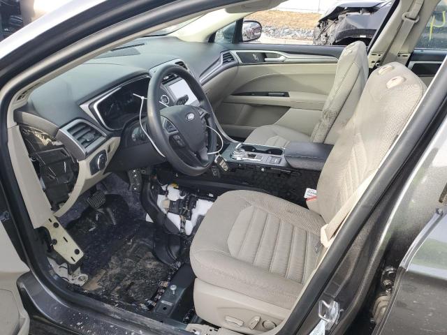 3FA6P0LU7KR156792 - 2019 FORD FUSION SE GRAY photo 7