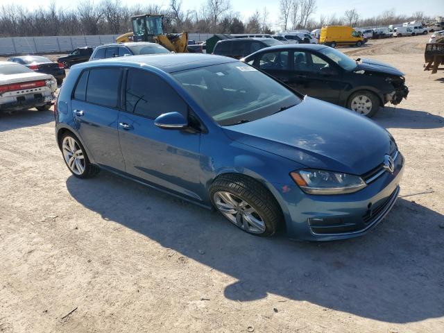 3VW2A7AU3FM047445 - 2015 VOLKSWAGEN GOLF TDI BLUE photo 4