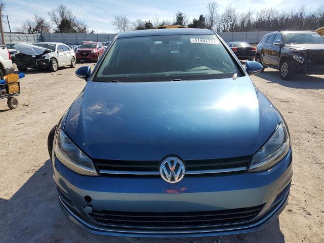 3VW2A7AU3FM047445 - 2015 VOLKSWAGEN GOLF TDI BLUE photo 5