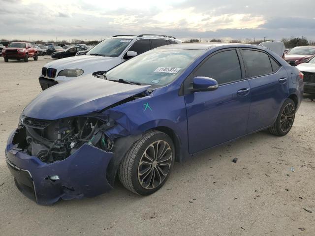 2T1BURHE5FC406968 - 2015 TOYOTA COROLLA L BLUE photo 1