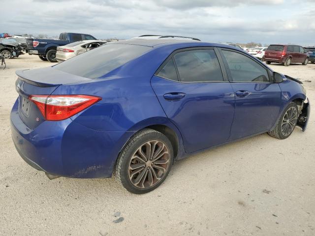 2T1BURHE5FC406968 - 2015 TOYOTA COROLLA L BLUE photo 3