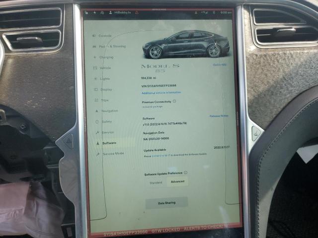 5YJSA1H10EFP33666 - 2014 TESLA MODEL S 石墨色 照片 9