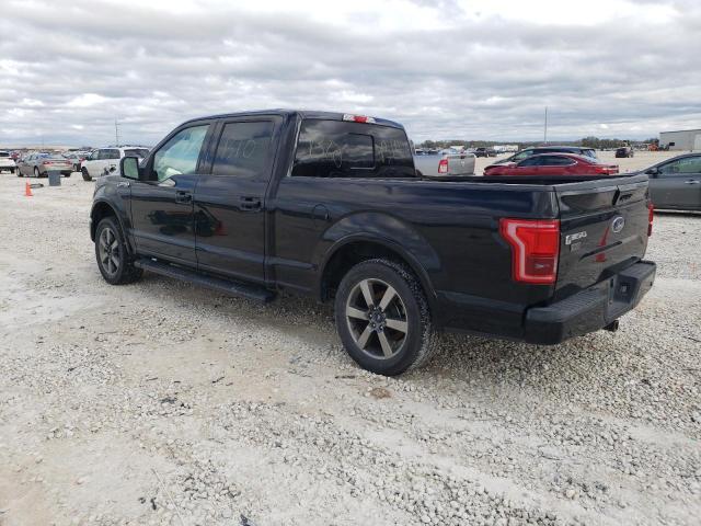 1FTFW1EF1HFC82606 - 2017 FORD F150 SUPERCREW BLACK photo 2