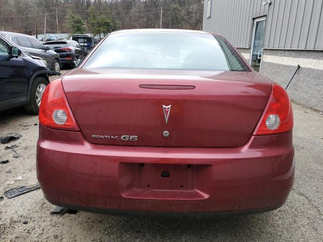 1G2ZG57B894224067 - 2009 PONTIAC G6 RED photo 6