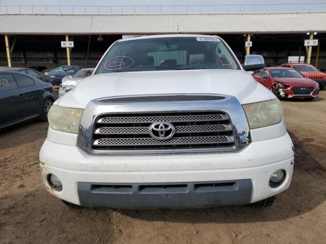 5TBDV58157S481876 - 2007 TOYOTA TUNDRA CREWMAX LIMITED WHITE photo 5