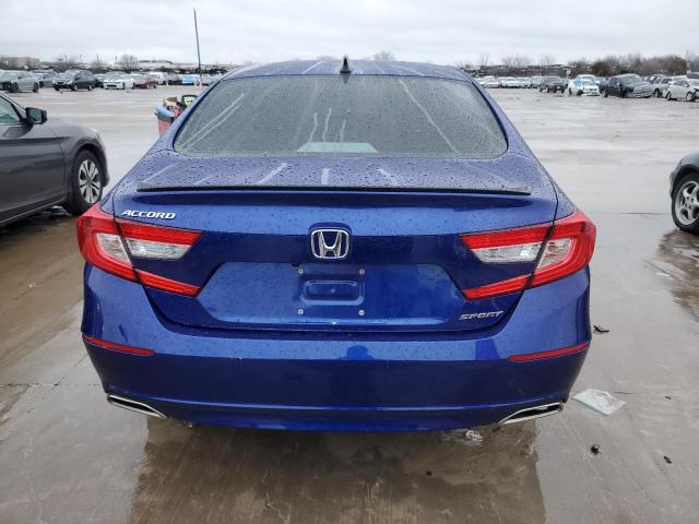 1HGCV1F37NA123576 - 2022 HONDA ACCORD SPORT BLUE photo 6