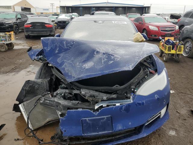 5YJSA1E2XGF150957 - 2016 TESLA MODEL S BLUE photo 5