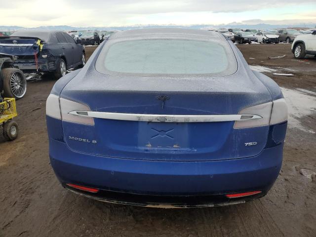 5YJSA1E2XGF150957 - 2016 TESLA MODEL S BLUE photo 6