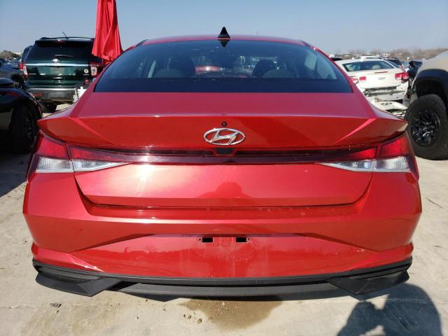 5NPLL4AG9MH036981 - 2021 HYUNDAI ELANTRA SE RED photo 6