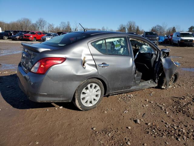 3N1CN7APXKL825877 - 2019 NISSAN VERSA S GRAY photo 3