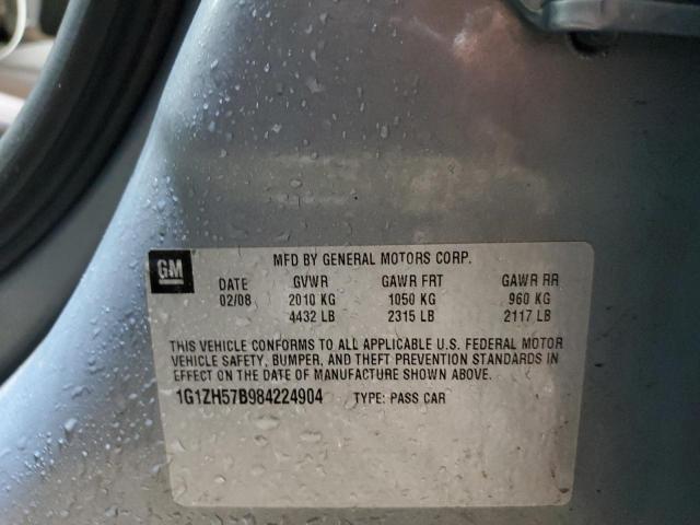 1G1ZH57B984224904 - 2008 CHEVROLET MALIBU 1LT 蓝色 照片 12