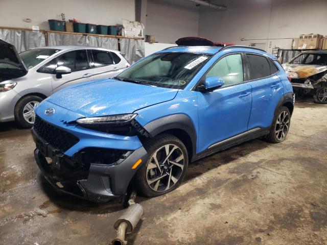 KM8K5CA3XNU812387 - 2022 HYUNDAI KONA LIMITED BLUE photo 1