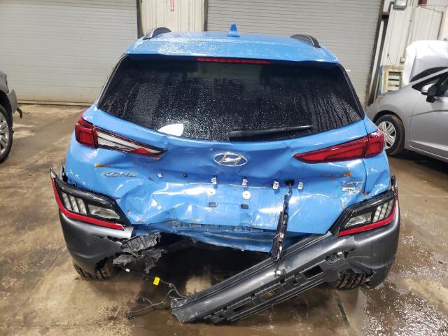 KM8K5CA3XNU812387 - 2022 HYUNDAI KONA LIMITED BLUE photo 6